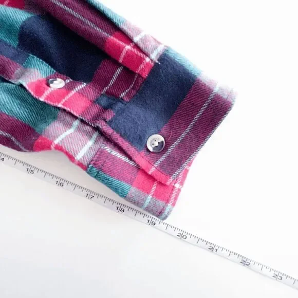 Modern Amusement Mens Shirt Casual Button Front Long Sleeve Plaid Red Large - Picture 5 of 7